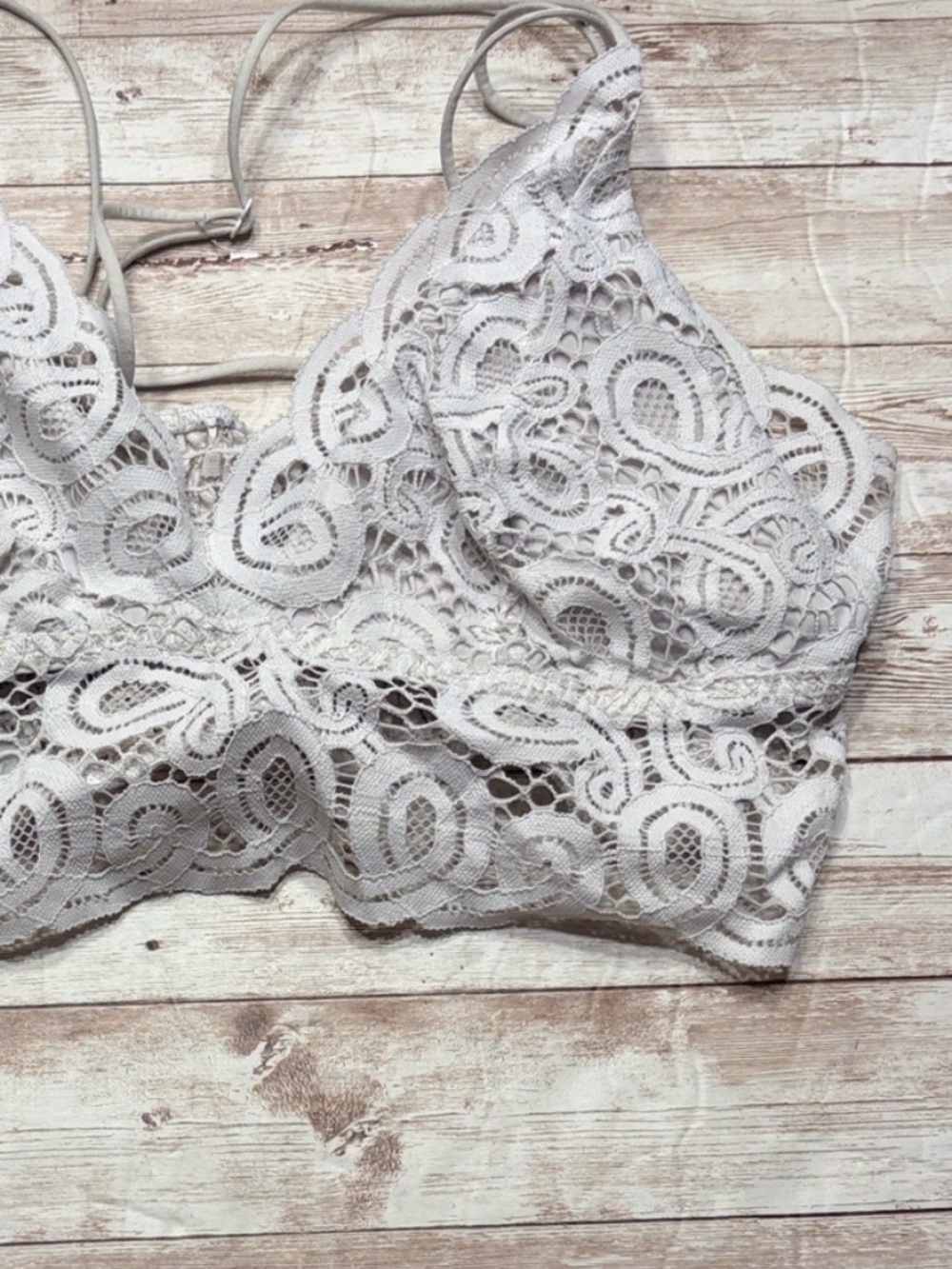 Pink Victoria's Secret Lace Bandeau Bralette Size XL